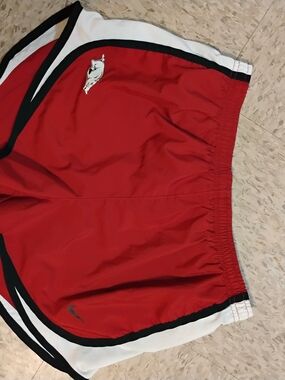 Nike Women's Red White Black Athletic Shorts